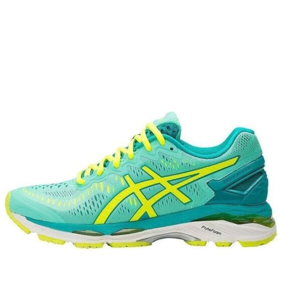 NEW Asics GEL Kayano 23 Womens 6.5 US Medium 37.5 EUR T696N Bright Teal Lime - Picture 1 of 7